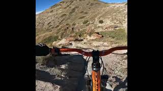 Fun section of Eastons trail in Lethbridge mtb [upl. by Sekoorb29]