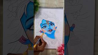 Krishna ji drawing jai shree krishna art tending shorts [upl. by Aileon96]