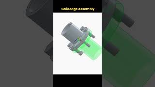 How to Create an Assembly in Solid Edge solidedge shorts [upl. by Enineg]