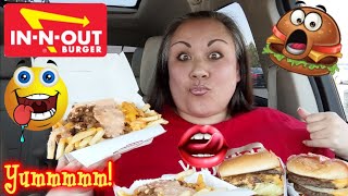 In N Out Burger Animal Style Double Double amp Animal Style Fries  Carbang Mukbang [upl. by Ezechiel947]