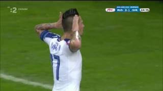 Goal Marek Hamsik SVK  RUS 21 [upl. by Niawd]