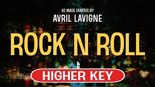 Rock N Roll Karaoke Higher Key  Avril Lavigne [upl. by Nirej]