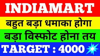 INDIAMART SHARE NEWS  INDIAMART SHARE LATEST NEWS  INDIAMART SHARE PRICE [upl. by Leclair]