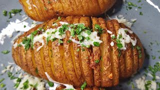 HAVE YOU EVER EAT POTATO LIKE THIS  Hasselback Potatoes Recipe [upl. by Omar49]