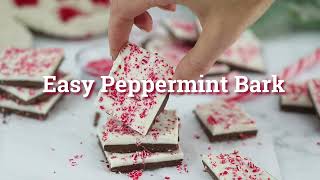 Homemade Peppermint Bark  Easy 4 ingredient recipe [upl. by Kolnos]