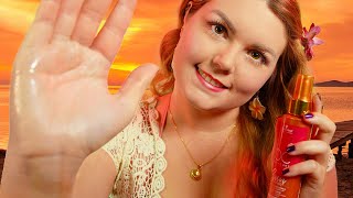 ASMR Deutsch Einschlafen am Strand 🌊 Massage amp Friseur Roleplay mit Layered Sounds 1 Stunde [upl. by Nivla]