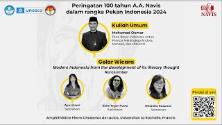 Kuliah Umum dan Gelar Wicara Modern Indonesia from the Development of its Literary Thought [upl. by Kiryt]