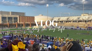 MINI VLOG PVAMU Football Game 💜💛 [upl. by Culver]