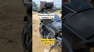 Dominar 250cc full modified😍😳 Dominar 400cc ke jaise lg rha h 🔥 black colouryoutubeshorts trending [upl. by Elehcor623]