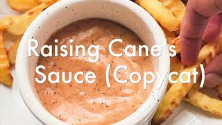 Raising Canes Sauce  6 Ingredient Copycat Recipe [upl. by Nylirad]