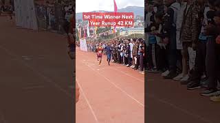 Prajit Aadami  Real Run Fun  Marathan 42 km  you tube 😸 short viral video [upl. by Fugate]