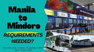 Manila to Oriental Mindoro Travel Requirementsas of August 2022 [upl. by Sasnak48]