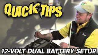 12VOLT DUAL BATTERY SETUP  Petes RV Quick Tips CC [upl. by Ahselat]