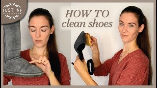 How to clean leather shoes boots sneakers white shoes etc  Justine Leconte [upl. by Verla726]