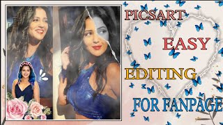 fanpage edit tutorial in picsart easy [upl. by Anikes]