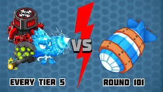 Every tier 5 vs round 101 in BTD6 [upl. by Ijies]