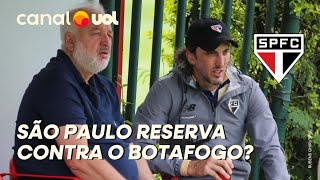 SÃO PAULO DEVE POUPAR JOGADORES CONTRA O BOTAFOGO POR CONTA DO GRAMADO SINTÉTICO DIZ BELMONTE [upl. by Felt137]