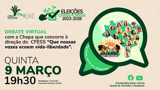 LiveDebate  Eleições CFESSCRESS 2023 [upl. by Loveridge563]