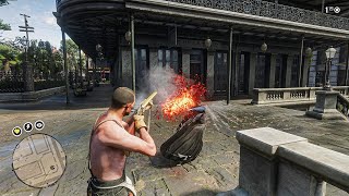 John Brutal killing in saint danis Red Dead Redemption 2  4K 60fps Gameplay [upl. by Elspeth]