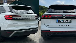 NEW Skoda KODIAQ 2024 vs NEW Volkswagen TIGUAN 2024  INTERIOR Comparison [upl. by Ahselrac]