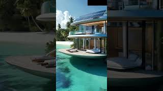 Lagoon Haven A Futuristic Paradise  Modern Mansion House Tour [upl. by Ynaffets]