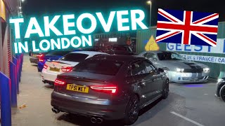 LONDON CAR MEET TAKEOVER  EPIC CARS [upl. by Shipley]