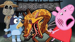 Bluey and Peppa Pig Plays ZOOCHOSIS thirdperson screamers 2 [upl. by Mufinella]