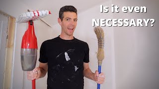 How do you clean off drywall dust before painting [upl. by Amron119]