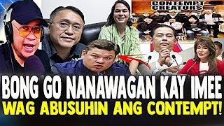 NAGSALITA NASEN BONG GO PAOLO DUTERTE MAY PANAWAGAN KAY IMEE AT SA KAMARA WAG ABUSUHIN ANG CONTEMPT [upl. by Ermin658]