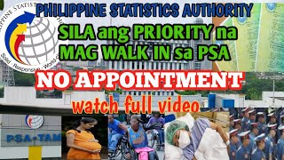 PRIORITY NO NEED SCHEDULE for Philippine Statistics Authority to get PSA Copy of CERTIFICATION [upl. by Enelyahs]