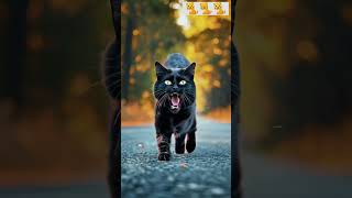 Black Cat cat dangerous animalshorts [upl. by Skippy]