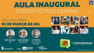 Aula Inaugural Cursos FIC  Programa Novos Caminhos 2021 [upl. by Eirrab]