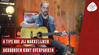 AKKOORDEN SNELLER OVERPAKKEN op gitaar Hier 4 tips [upl. by Inanuah]