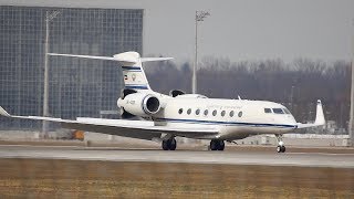 Gulfstream Aerospace G650 State of Kuwait 9KGGB arrival at Munich Airport [upl. by Stanwinn]