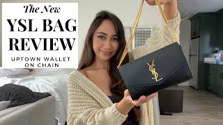 NEW YSL UPTOWN WALLET ON CHAIN  Review and Impressions [upl. by Salazar387]