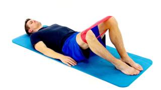 SUPINE HIP ABDUCTION  ELASTIC BAND hep2go [upl. by Aicenra]