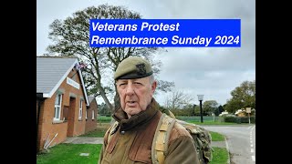 Veterans Protest Remembrance Sunday [upl. by Aracahs]