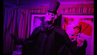 The Hatbox Ghost Animatronic Hosted Our Haunted Mansion Halloween Event [upl. by Siriso830]