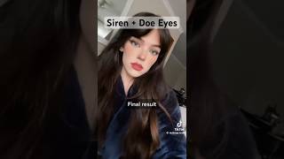 Siren Plus  Doe Eyes Makeup ✨👁️Siren And Doe Eyes Tutorial shorts eyemakeup [upl. by Mishaan]