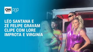 Veja os bastidores do clipe quotCama Repetidaquot de Leo Santana e ZÃ© Felipe com Lore Improta e Virginia [upl. by Aerdnad]