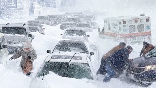 Sweden Right Now Crazy Snow Storm hit Kiruna Sweden [upl. by Burgess425]