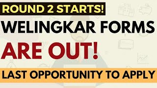 Welingkar Round 2 forms are out Last chance Admission process Cutoffs Placements  Apply or not [upl. by Harlan]