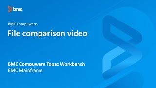 BMC Compuware Topaz Workbench  File comparison video [upl. by Alyehc]