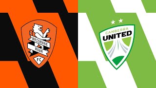 20232024 Liberty ALeague  Round 22  Brisbane Roar v Canberra United [upl. by Arimak179]