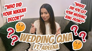 SHAADI  WEDDING QampA WITH ADEENA 2024 BRIDES MUST WATCH😍 [upl. by Akierdna160]