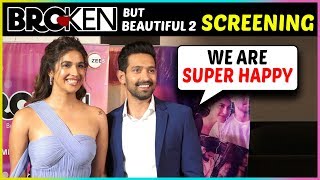 Vikrant Massey And Harleen Sethi Share Their EXCITEMENT On Broken But Beautiful 2 Screening [upl. by Aiyt]