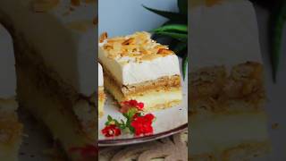 Najlepsze ciasto bez pieczenia 😍MIGDAŁOWIEC  Przepis cake ciasto recipe przepis food [upl. by Yenruoc]