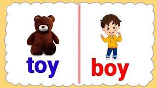 Rhyming words  Rhyming words kids Rhyming words in English [upl. by Naibaf]