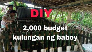 2000 BUDGET PARA SA KULUNGAN NG BABOY DIY BABOY smallbusiness [upl. by Liesa92]