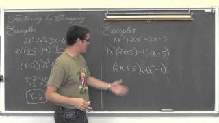 Factoring Polynomials by Grouping [upl. by Massarelli]